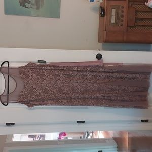 NWT Candalite Dusty Rose Evening Gown 3x